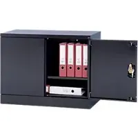 Realspace Aufbewahrungsschrank Schwarz 920 mm x 700 mm