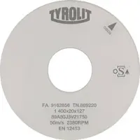 Tyrolit Außenrundschleifen Keramisch konventionell DxTxH 500x50x203,2 Für un- und niedriglegierte Stähle, Form: 1, Art. 655869