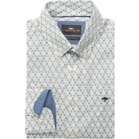 Fynch&Hatton Seasonal Combi Print Langarmhemd
