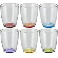 Peill+Putzler Glas 6er-Set Colore , transparent/klar , Maße (cm): H: 9,9 Ø: 8.4