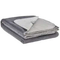 Como Jacquard-Wendewohnplaid Hanna , grau , Baumwollmischgewebe , Maße (cm): B: 130