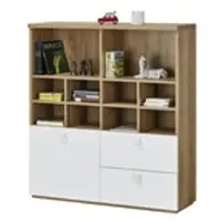 Möbel Kraft Standregal Bente , weiß , Maße (cm): B: 120 H: 130 T: 35.0