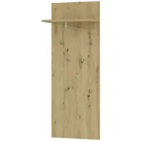 Möbel Kraft Garderobenpaneel Rovato , holzfarben , Holzwerkstoff,Metall , Maße (cm): B: 59,9 H: 155,2 T: 27.3