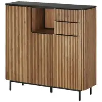 Möbel Kraft Highboard ¦ holzfarben ¦ Maße (cm): B: 130 H: 125 T: 42.0