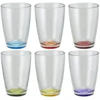 Peill+Putzler Glas 6er-Set Colore , transparent/klar , Maße (cm): H: 12,2 Ø: 8.6