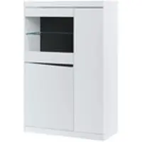 Möbel Kraft Highboard Turino Neo , weiß , Maße (cm): B: 86 H: 130,8 T: 39.9