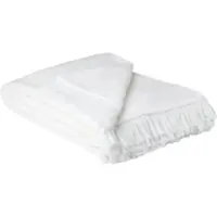 Como Wohndecke mit Fransen Sophia , weiß , Maße (cm): B: 150