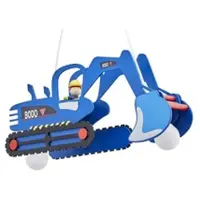 Möbel Kraft Pendelleuchte Bagger , blau , Maße (cm): B: 25 T: 30.0