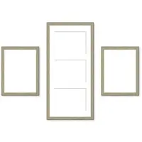 Möbel Kraft Bilderrahmen-Set , holzfarben , Kunststoff , Maße (cm): B: 23 H: 50 T: 2.5