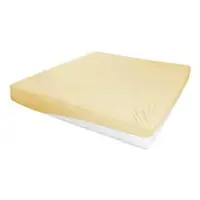 Möbel Kraft Jersey-Elasthan Boxspringbetttuch , gelb , Maße (cm): B: 100 H: 26