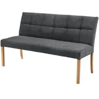 Woodford Esszimmerbank mit Steppung Dakota , grau , Maße (cm): B: 150 H: 89 T: 64.0