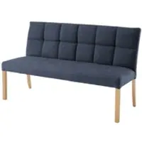 Woodford Esszimmerbank mit Steppung Dakota , blau , Maße (cm): B: 150 H: 89 T: 64.0