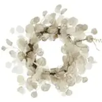 Möbel Kraft LED Kranz , weiß , Rattan,Naturprodukte,Kunststoff Ø: 45