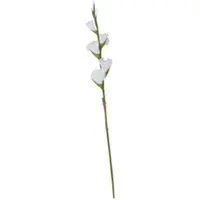 Möbel Kraft Kunstblume Gladiole , weiß , Kunststoff,Eisendraht , Maße (cm): H: 84