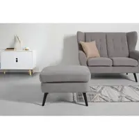 Momax Hocker Helsinki in Grau/Dunkelgrau