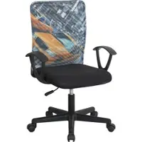 Momax Drehstuhl New York Schwarz/Multicolor