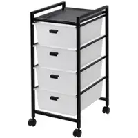 Momax Rollcontainer Jolin Weiß/Schwarz