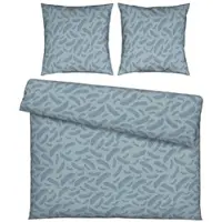Momax Bettwäsche Ferns XXL Rauchblau ca. 200x200cm