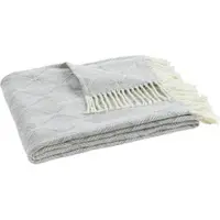 Modern Living Decke Samira in Grau/Natur ca. 130x170cm