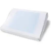 Premium Living Nackenkissen Gerry Blau/Weiß mit Gelpads