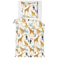 Momax Kinderbettwäsche Tierwelt Multicolor ca. 135x200cm