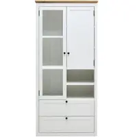 Momax Vitrine Korsika Eichefarben/Weiß