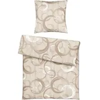 Modern Living Bettwäsche New Circles Beige ca. 135x200cm