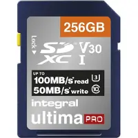 Integral INSDX256G-100/90V30, 256 GB, SD, UHS-I, 100 MB/s, 50 MB/s, Class 3 (U3)