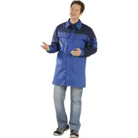 Planam Berufsmantel Highline kornblau/marine/zink 62