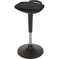Lotz Multibewegliche Stehhilfe, H-verstellb. 600-840, Sitz gepolstert, Bezug schwarz