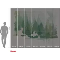 Komar Vliestapete "Digitaldruck Vlies - Star Wars Endor Speeders - Größe 350 x 280 cm" bedruckt glatt Kinderzimmer