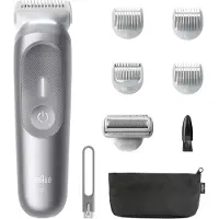 Braun Bodygroomer Series 7, Kabelloser Körperrasierer Herren, BG7555, Grau
