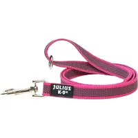 Julius-K9 *K9 S. grip line, pink/grå 20mm/1,2m m/håndt+O-ring