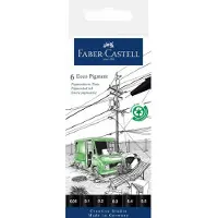 Faber-Castell Tintenzeichner Ecco Pigment Black Edition 6er
