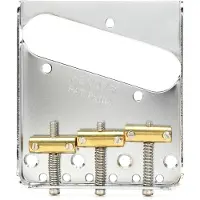 Fender 3-Saddle American Vintage Telecaster Bridge Assembly Chrom - Komplettset
