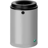 VAR Papierkorb, 15 Liter, silber