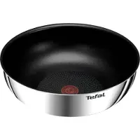 Tefal Ingenio L8977774, Rund, Wok-/Bratpfanne, Schwarz, Edelstahl, Thermo-Punkt, 26 cm, 1 Stück(e)