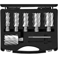 Vevor Kronenbohrer-Set Metall 6 tlg. Kernbohrer-Satz 50,8 mm Schnitttiefe Ringschneider-Set