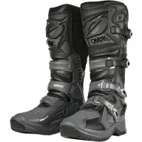 O'Neal RMX Pro Schwarz Grau Motocross Stiefel Größe 42