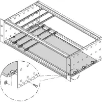 Schroff Montageplatte Standard - MONTAGEPLATTE 280T 28TE