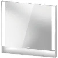 Duravit Collection One Spiegel, Lichtfelder seitlich, dimmbar, 800x750x65mm, QA7082018180000, Farbe: Weiß Matt
