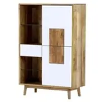 Möbel Kraft Highboard ¦ holzfarben ¦ Maße (cm): B: 90 H: 135 T: 40.0