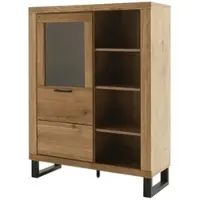 Uno Primo Kombi-Highboard Kain ¦ holzfarben ¦ Maße (cm): B: 108 H: 140 T: 40.0