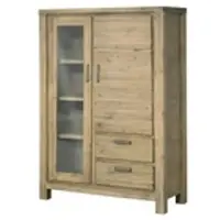 Woodford Vitrine Borneo ¦ holzfarben ¦ Maße (cm): B: 109 H: 155 T: 45.0