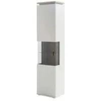 Uno Primo Vitrine Amantea ¦ grau ¦ Maße (cm): B: 50 H: 207 T: 37.0