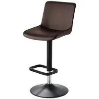 Möbel Kraft Barhocker Leder ¦ braun ¦ Maße (cm): B: 44 T: 38.0