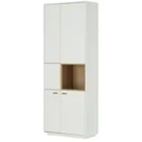 Jette Vitrine Coruna ¦ weiß ¦ Maße (cm): B: 78 H: 208 T: 38.0