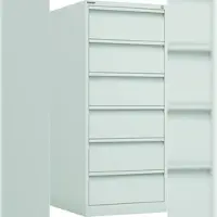 Bisley Eco Karteischrank für DIN A5 abschließbar in reinweiß Karteikartenschrank Karteikarten 6 Schubladen zweibahnig