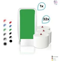 Blanc HYGIENIC SET: 1x Toilettenpapierspender Doppelrollen Blanc Cosmos verschied. Farben + 32 Toilettenpapierrollen Long Life 3L - PRODUKTSET