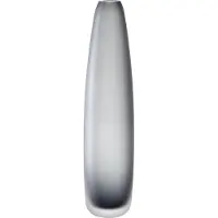 Leonardo Bodenvase "Dekovase BELLAGIO", grau (anthrazit), H:46cm Ø:11cm, Glas, Vasen, Bodenvase, aus Glas, handgefertigt